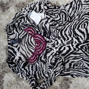 Bisou Bisou sheer tunic (Bundle 3 for $30)